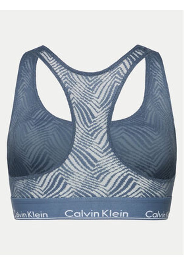 Calvin Klein Underwear Biustonosz top 000QF7708E Niebieski. Kolor: niebieski. Materiał: syntetyk