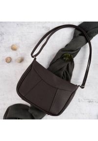 Listonoszka skórzana PAOLO PERUZZI Z-54-BR brązowa. Kolor: brązowy. Materiał: skórzane. Rodzaj torebki: na ramię #1