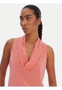 BOSS Bluzka Bolaru 50553717 Różowy Regular Fit. Kolor: różowy. Materiał: jedwab #5