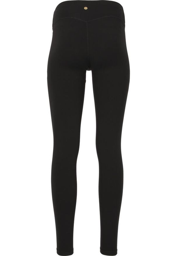 Damskie legginsy Athlecia Luxe. Kolor: czarny. Materiał: materiał