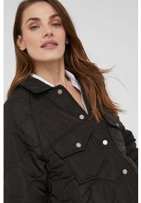 Answear Lab kurtka damska kolor czarny przejściowa oversize. Kolor: czarny. Styl: wakacyjny #4