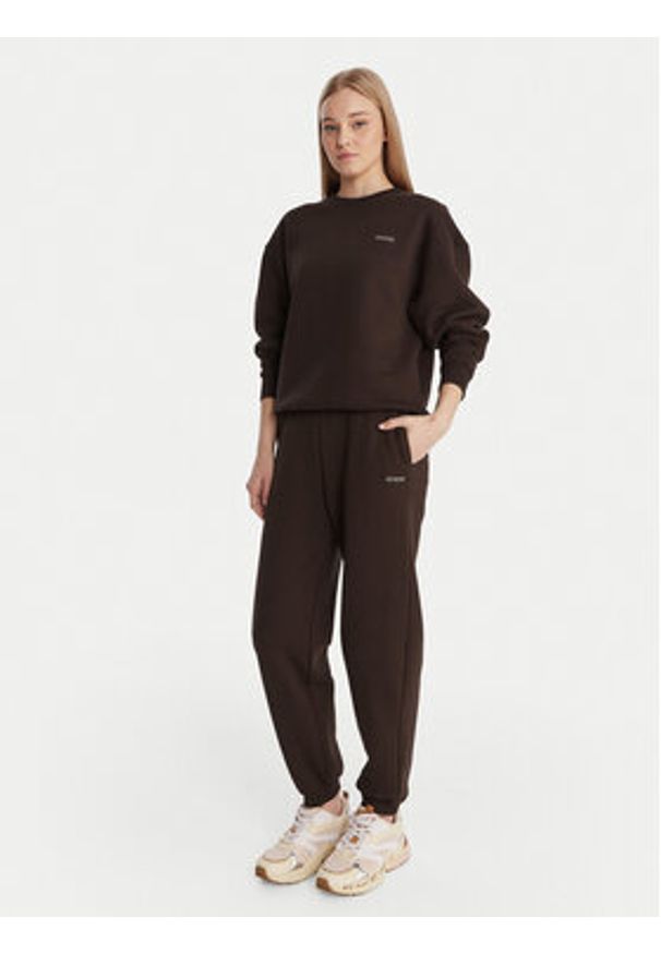 Guess Bluza V6RQ13 K9V31 Brązowy Regular Fit. Kolor: brązowy. Materiał: bawełna