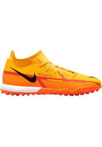 Buty piłkarskie Nike Phantom GT2 Academy Df Tf M DC0802 808 pomarańczowe pomarańcze i czerwienie. Zapięcie: sznurówki. Kolor: pomarańczowy. Materiał: syntetyk. Szerokość cholewki: normalna. Sport: piłka nożna #7