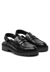 Calvin Klein Jeans Sandały Combat Sling Mule LTH Czarny. Kolor: czarny. Materiał: lakier, skóra #4