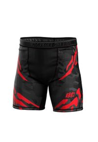 Spodenki Vale Tudo do MMA męskie EXTREME HOBBY BLACK PANTHER. Kolor: czerwony, wielokolorowy, czarny. Materiał: poliester, elastan #1
