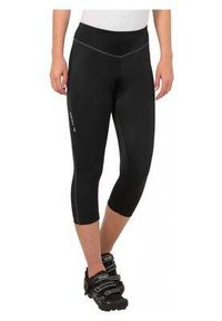 Legginsy kolarskie damskie Vaude Active 3/4. Kolor: czarny. Materiał: elastan, poliamid. Sport: kolarstwo