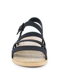 Sandały Crocs Tulum Sandal W 206107-00W czarne. Zapięcie: pasek. Kolor: czarny. Materiał: materiał, syntetyk. Sezon: lato #3