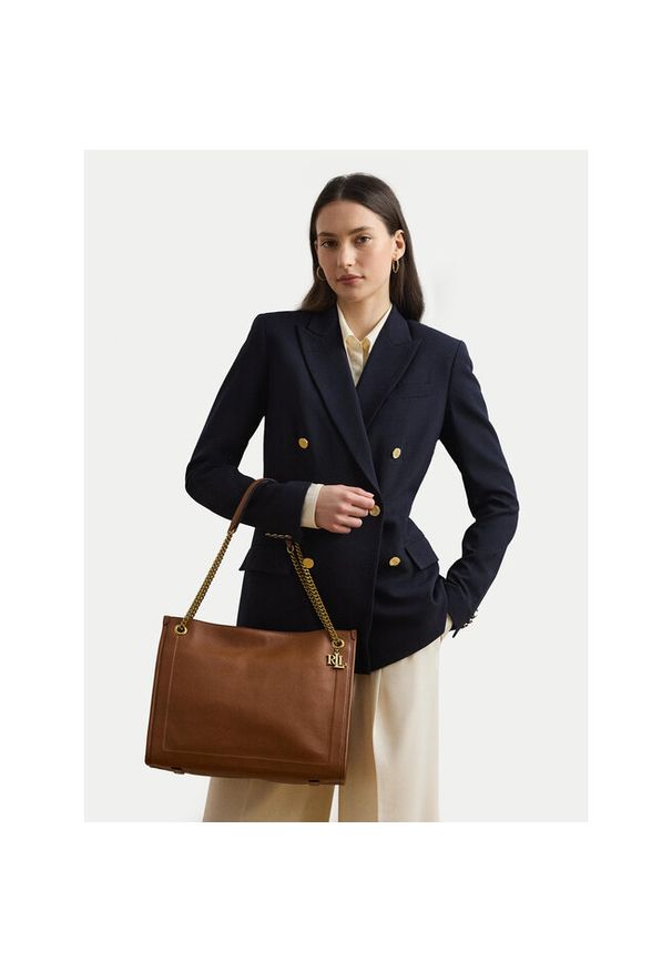 Lauren Ralph Lauren - Torebka LAUREN RALPH LAUREN. Kolor: brązowy