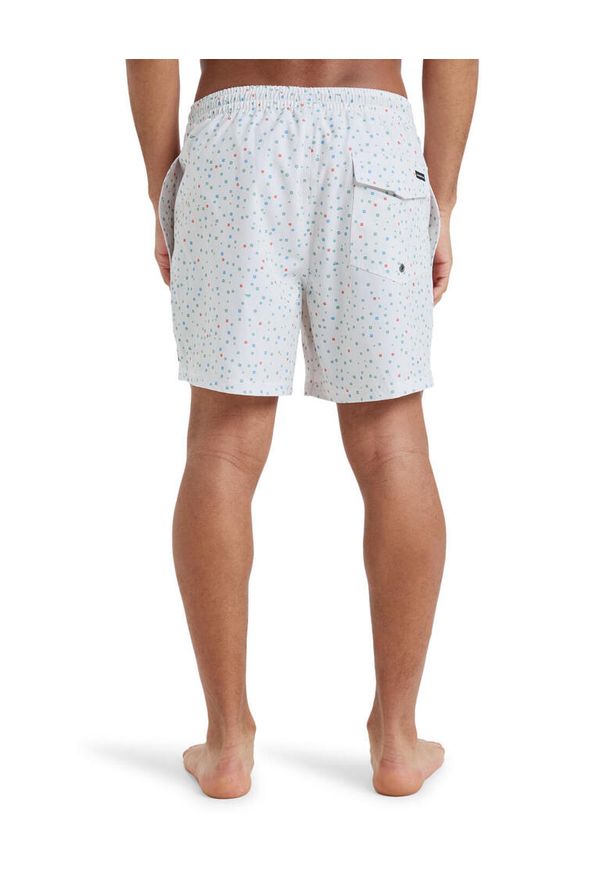 Quiksilver - Szorty kąpielowe dla Mężczyzn SURFSILK STRAIGHT 16" Biały. Kolor: biały. Materiał: elastan, poliester, materiał. Styl: sportowy