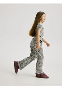 Reserved - Żakardowe spodnie - wielobarwny. Materiał: żakard #1