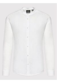 Only & Sons Koszula Caiden 22019173 Biały Slim Fit. Kolor: biały. Materiał: bawełna, len