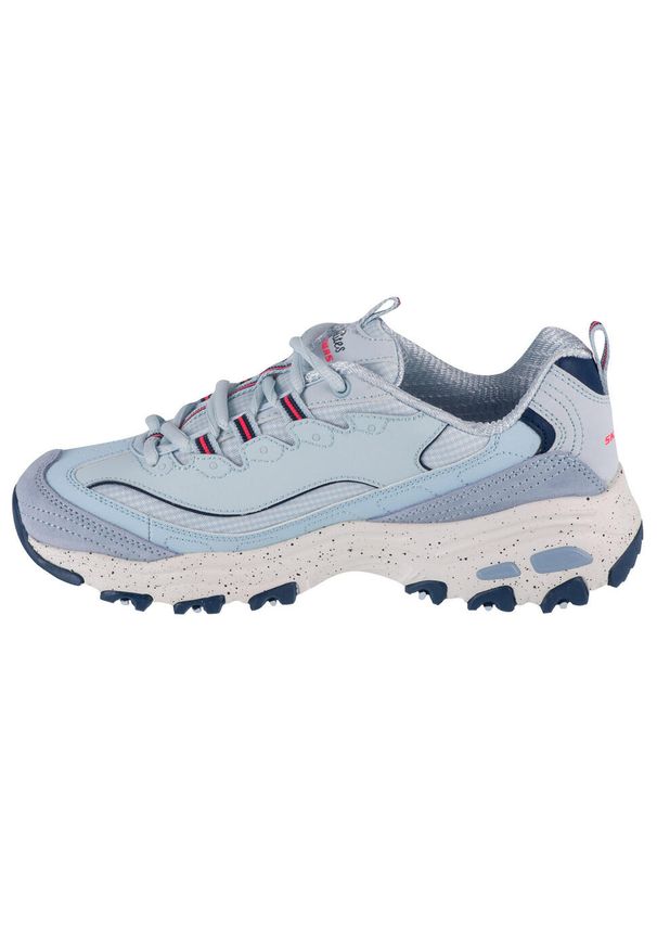 skechers - Buty do chodzenia damskie Skechers 149589LBMT. Zapięcie: sznurówki. Kolor: wielokolorowy, niebieski. Materiał: materiał, syntetyk, tkanina. Szerokość cholewki: normalna. Sport: turystyka piesza