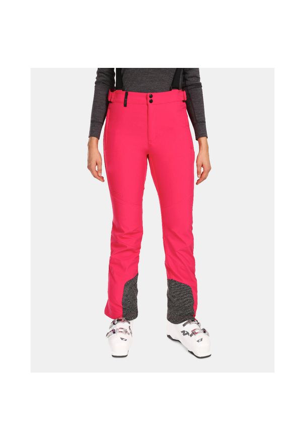 Damskie spodnie narciarskie softshell Kilpi RHEA-W. Kolor: różowy. Materiał: softshell. Sport: narciarstwo