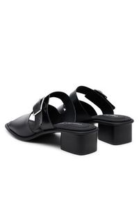 Calvin Klein Jeans Klapki Heel Square Mg Buckle Lth YW0YW01701 Czarny. Kolor: czarny. Materiał: skóra #3