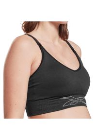 Biustonosz damski Reebok Medium-Impact Maternity. Kolor: czarny. Sport: fitness