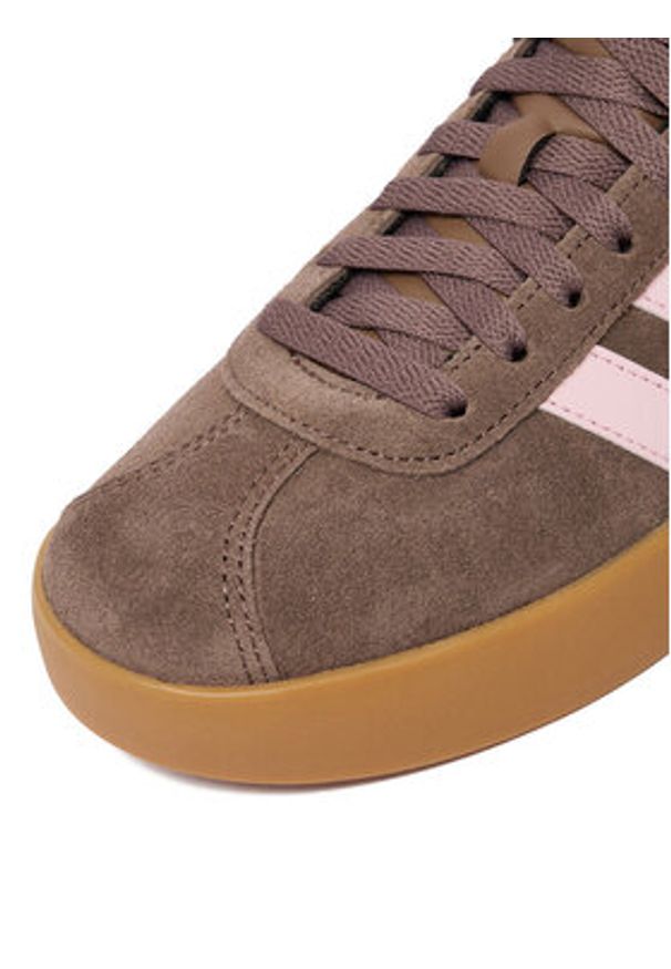 Adidas - adidas Sneakersy CEO-VL COURT 3.0 IH6516 Brązowy. Kolor: brązowy. Materiał: zamsz, skóra