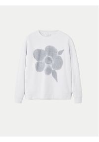 Desigual Bluza Flores 24WWSK33 Écru Regular Fit. Materiał: bawełna #3