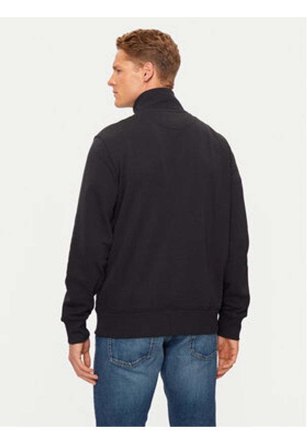 GANT - Gant Bluza Shield 2008006 Czarny Regular Fit. Kolor: czarny. Materiał: bawełna