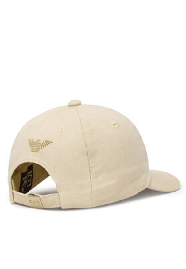 EA7 Emporio Armani Czapka z daszkiem 7W000327 AF13009 U1088 Beżowy. Kolor: beżowy. Materiał: bawełna