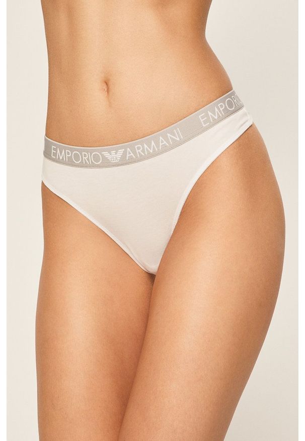 Emporio Armani Underwear - Emporio Armani - Stringi (2-pack). Kolor: biały