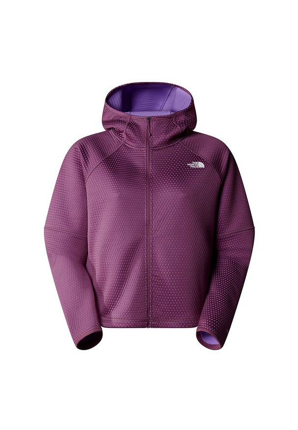 Kurtka The North Face Dotknit Thermal FZ 0A89VE1NI1 - fioletowa. Typ kołnierza: kaptur. Kolor: fioletowy. Materiał: materiał, skóra, poliester. Styl: klasyczny