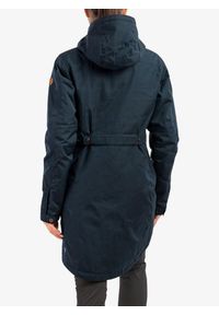 Fjällräven - Płaszcz damski Fjallraven Kiruna Padded Parka. Kolor: niebieski. Materiał: puch. Sport: turystyka piesza