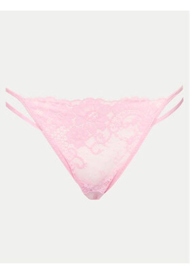 Hunkemöller Figi brazylijskie Lidia 205449 Różowy. Kolor: różowy. Materiał: syntetyk