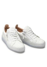 Giuseppe Zanotti Sneakersy RS20041 001 Biały. Kolor: biały. Materiał: skóra #7