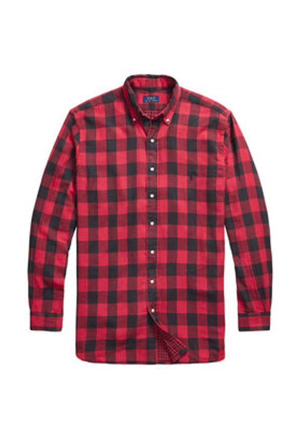 Polo Ralph Lauren Koszula 710P00517001 Czerwony Regular Fit. Typ kołnierza: polo. Kolor: czerwony. Materiał: bawełna