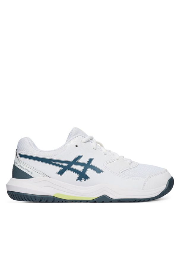 Asics Buty do tenisa Gel-Dedicate 8 Gs 1044A077 Biały. Kolor: biały. Materiał: skóra. Sport: tenis