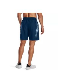 Spodenki krótkie męskie Under Armour Woven Graphic Shorts. Kolor: niebieski. Długość: krótkie. Sport: fitness