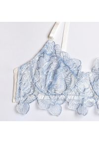 Intica - Komplet bielizny koronkowej z haftem na romantyczne wieczory Roby. Kolor: niebieski. Materiał: koronka. Wzór: haft #2