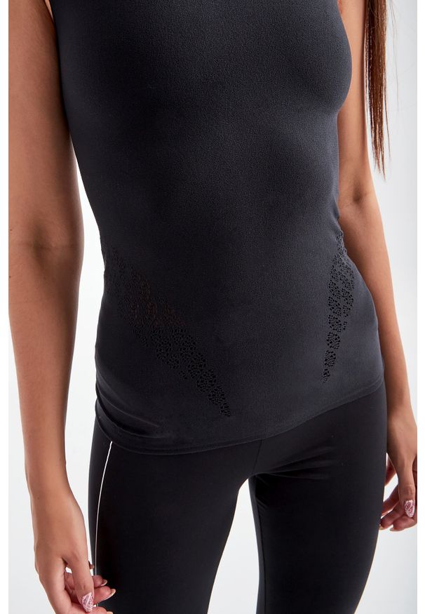 Wolford - TOP SHURI WOLFORD. Materiał: tkanina. Długość rękawa: bez rękawów. Wzór: ażurowy