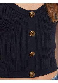 Guess Top W5YR10 Z0130 Granatowy Regular Fit. Kolor: niebieski. Materiał: syntetyk #3