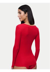 Triumph Koszulka piżamowa Bauty Layers 10225060 Czerwony Slim Fit. Kolor: czerwony. Materiał: lyocell #4