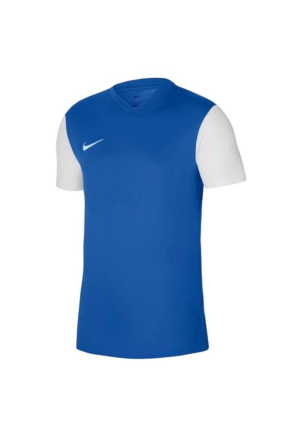 Nike - Męska Koszulka Tiempo Premier II. Kolor: niebieski. Sport: turystyka piesza