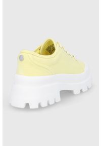 Steve Madden tenisówki Mt Fuji damskie kolor żółty. Nosek buta: okrągły. Zapięcie: sznurówki. Kolor: żółty. Materiał: guma. Obcas: na platformie #2