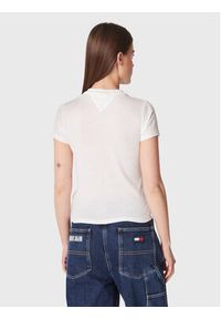 Tommy Jeans T-Shirt Essentail DW0DW14899 Biały Regular Fit. Kolor: biały. Materiał: bawełna #3
