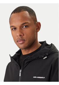 Karl Lagerfeld - KARL LAGERFELD Kurtka przejściowa 505026 562581 Czarny Regular Fit. Typ kołnierza: dekolt w karo. Kolor: czarny. Materiał: syntetyk #2