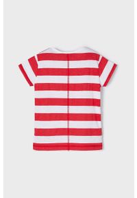Mayoral t-shirt dziecięcy kolor czerwony. Okazja: na co dzień. Kolor: czerwony. Styl: casual