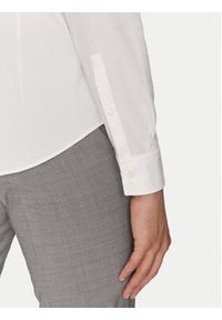 Hugo - HUGO Koszula Ermo 50505315 Biały Slim Fit. Kolor: biały. Materiał: bawełna