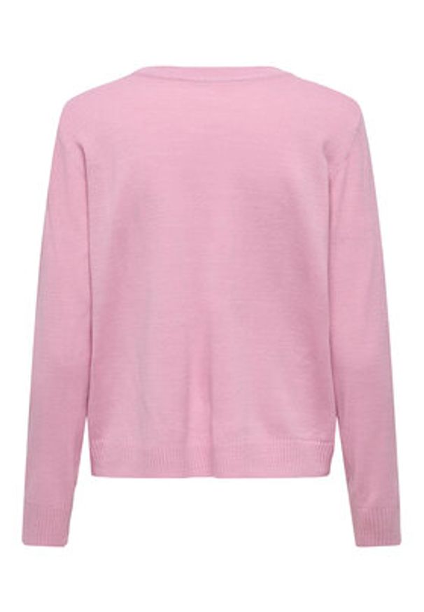 only - ONLY Sweter Xmas Shine 15355004 Różowy Regular Fit. Kolor: różowy. Materiał: syntetyk