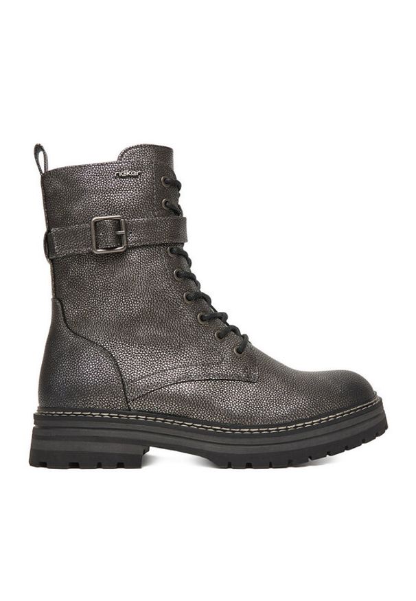 Rieker Trzewiki CEO-93024-90 Szary. Kolor: szary. Materiał: materiał