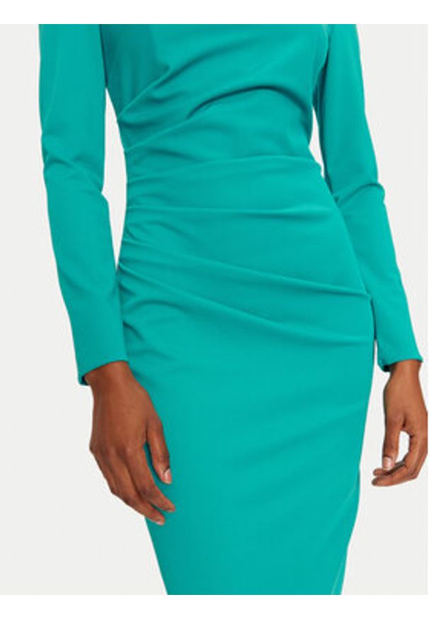 Rinascimento Sukienka koktajlowa 1000769356287 Zielony Regular Fit. Kolor: zielony. Materiał: syntetyk. Styl: wizytowy