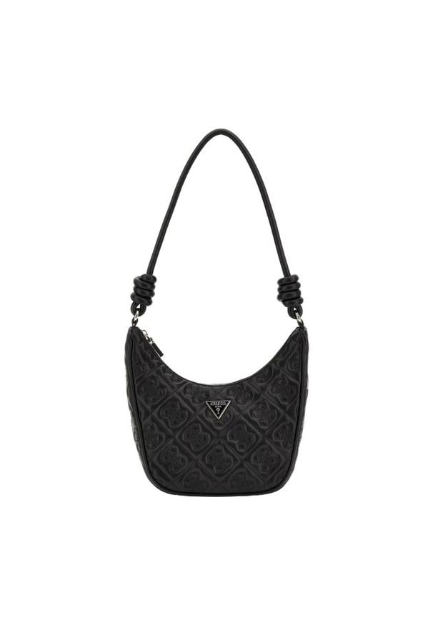 Guess - GUESS Czarna torebka damska Adelasia. Kolor: czarny. Materiał: skórzane