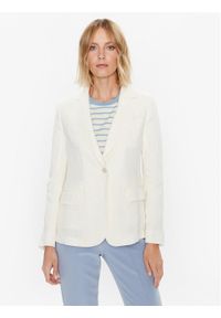 Weekend Max Mara Marynarka Nalut 2350410431 Écru Regular Fit. Materiał: len