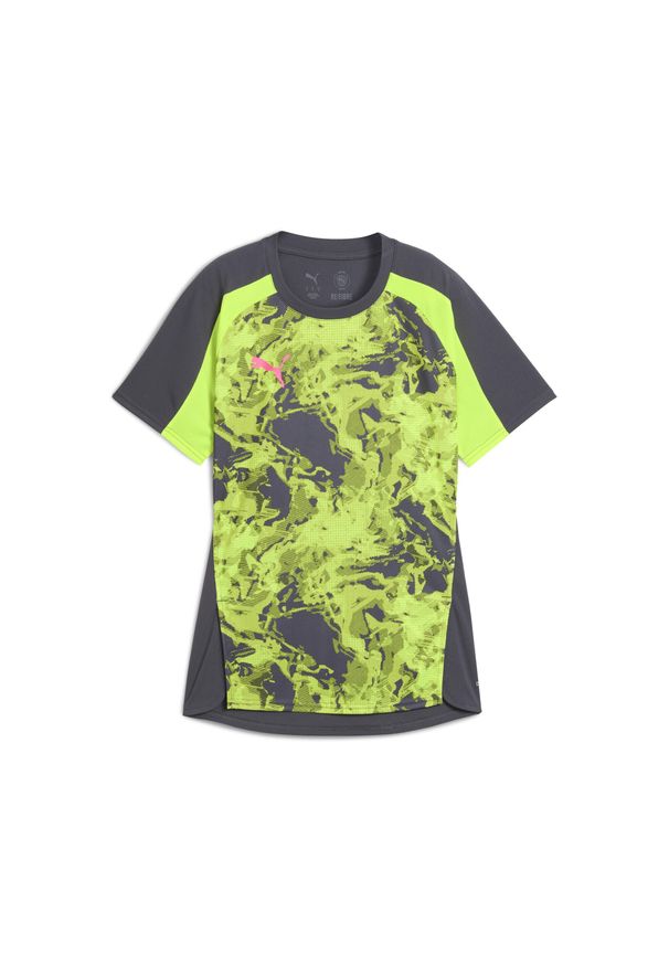 Puma - Damska koszulka piłkarska individualBLAZE PUMA Galactic Gray. Kolor: szary. Wzór: nadruk. Sport: piłka nożna