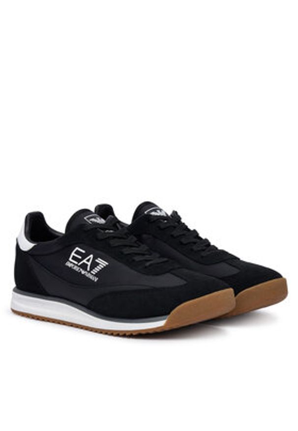 EA7 Emporio Armani Sneakersy 7X000655 AF23106 MC001 Czarny. Kolor: czarny. Materiał: materiał