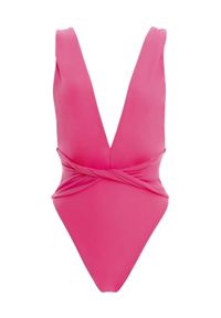 AGUA BENDITA - Różowy jednoczęściowy strój kąpielowy Liau Ellis. Kolor: wielokolorowy, fioletowy, różowy. Materiał: materiał