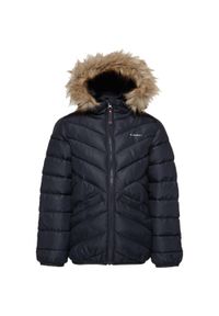 WINTER TIME - Wodoodporna zimowa kurtka dla dzieci Contreba niebieska 122-128. Kolor: niebieski. Sezon: zima. Styl: sportowy #1